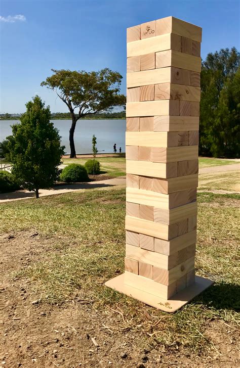 giant jenga blocks.